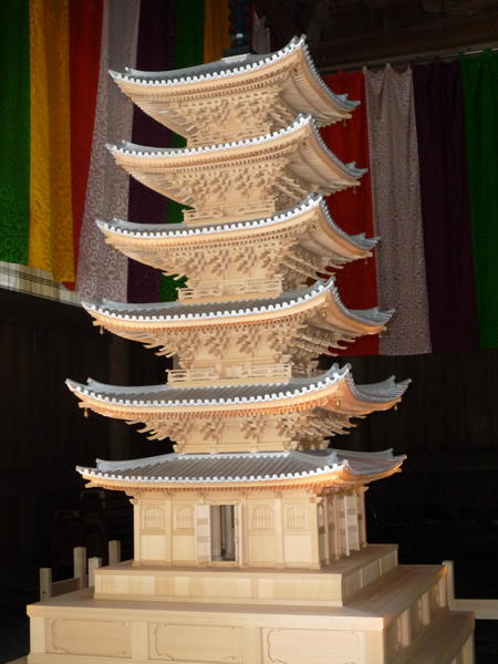 Maquette de temple ancien